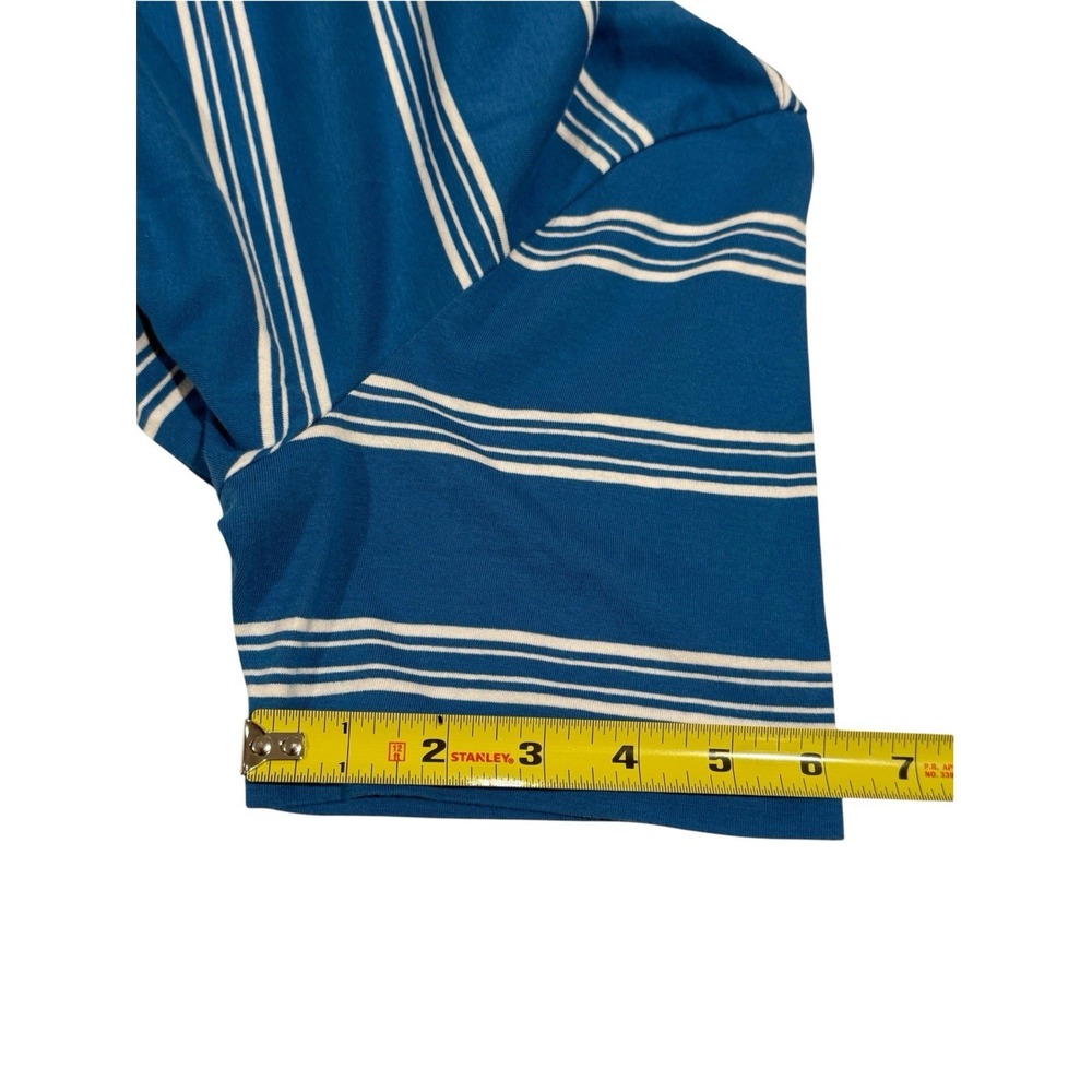 Kule The Modern Tee Women’s M White & Blue Striped Short Sleeve Casual Preppy - Picture 7 of 12
